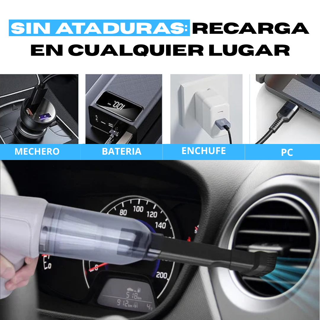 AspiMax | Ahorra Tiempo con esta mini aspiradora potente